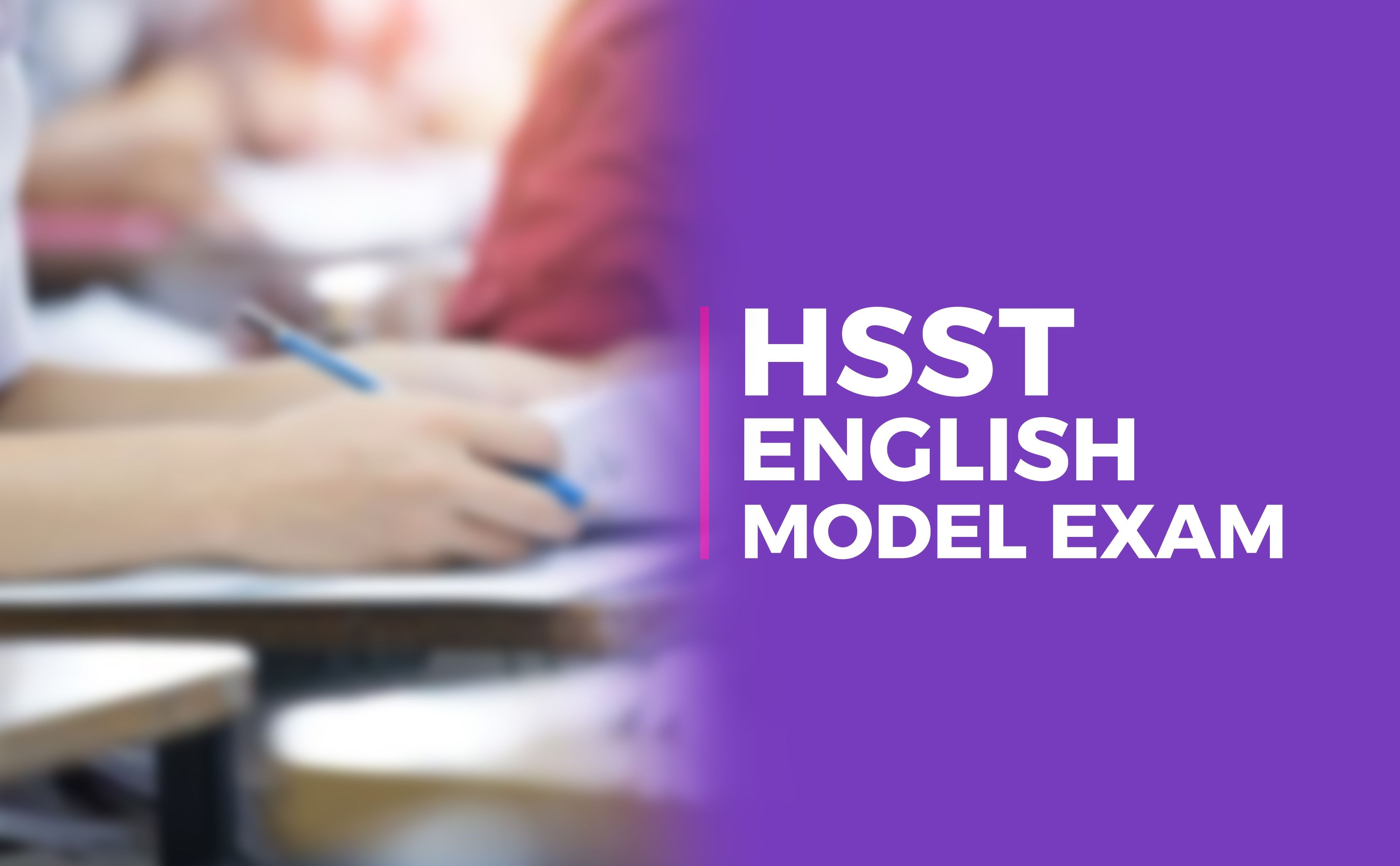 HSST English Model Exam 