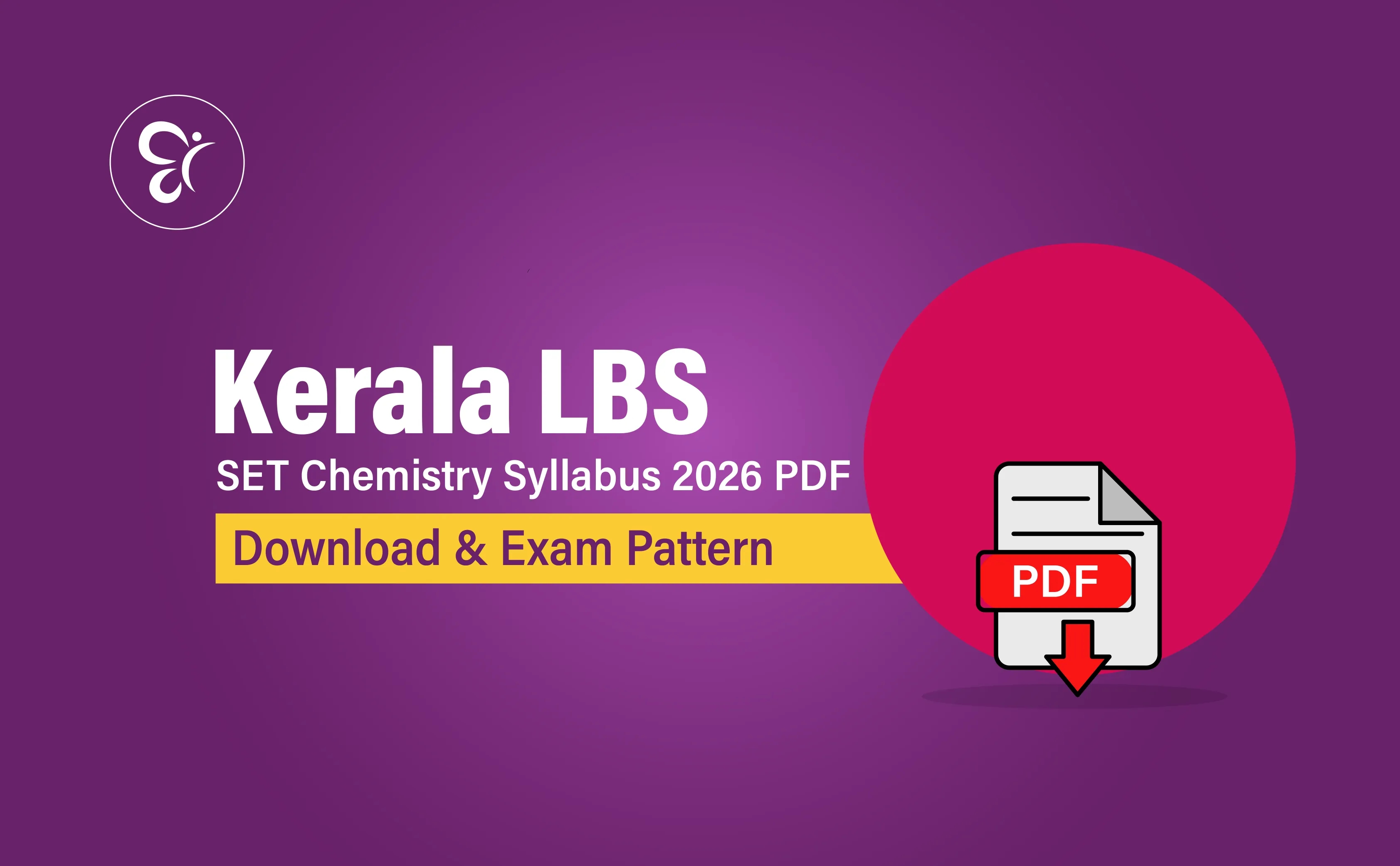 Kerala LBS SET Chemistry Syllabus 2026 PDF Download & Exam Pattern