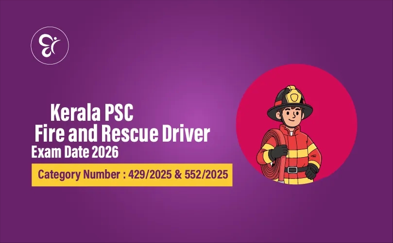 Kerala PSC Fire and Rescue Officer Driver