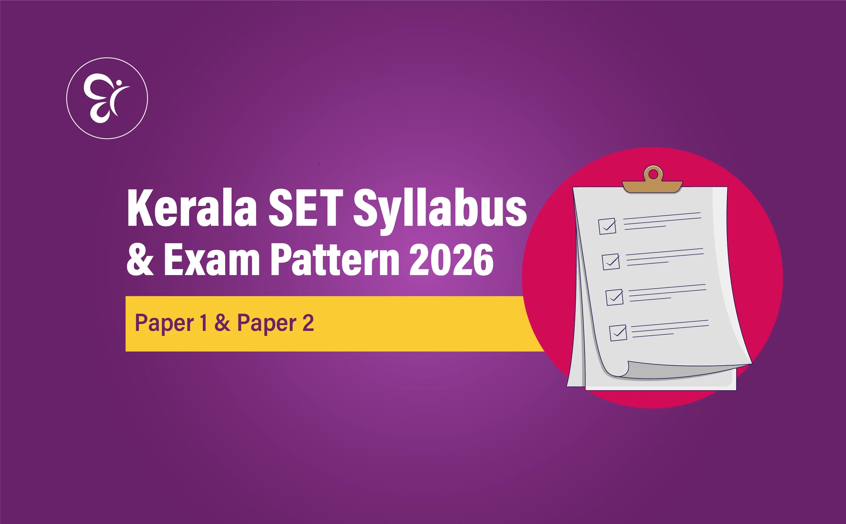 Kerala SET Syllabus & Exam Pattern 2026