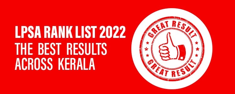 LPSA Rank list 2022 The Best results across Kerala