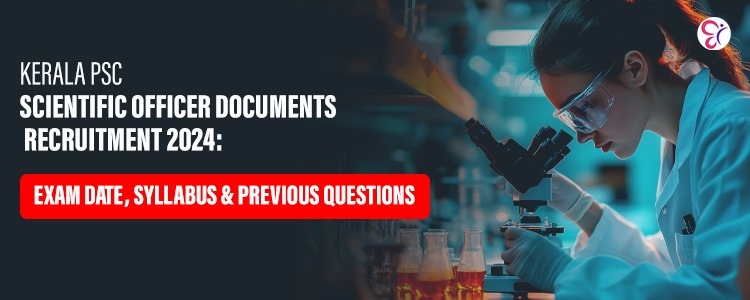 scientific officer document exam 2024